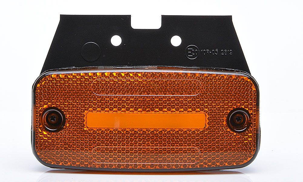 Lampa obrysowa pozycyjna boczna W157 12V/24V wodoodporna IP68 LED pomarańczowa neon z przewodem 35540
