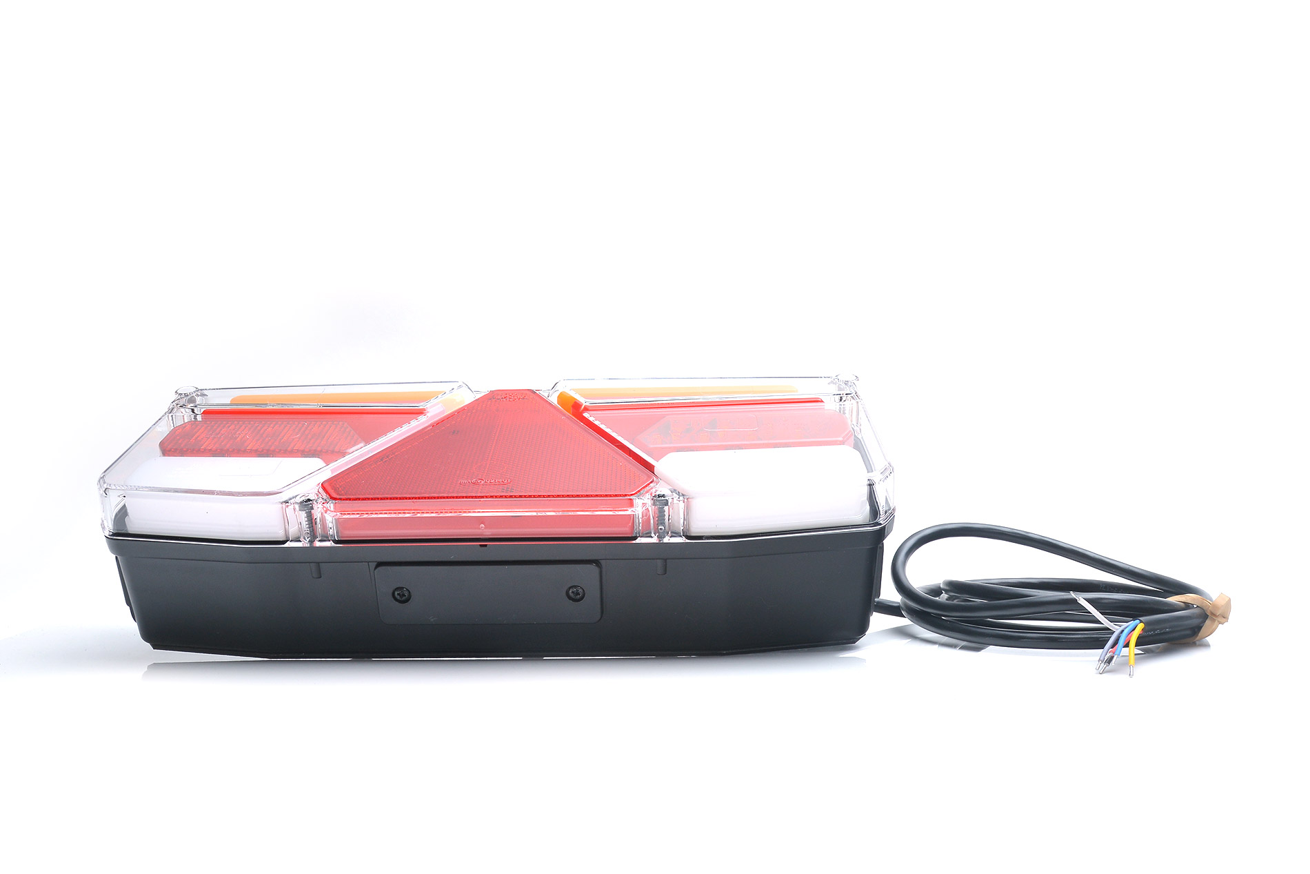 Lampa zespolona tylna naczepy TIR W170DDP 12-24V dynamiczny kierunek wodoodporna IP56 LED z przewodem prawa 35549