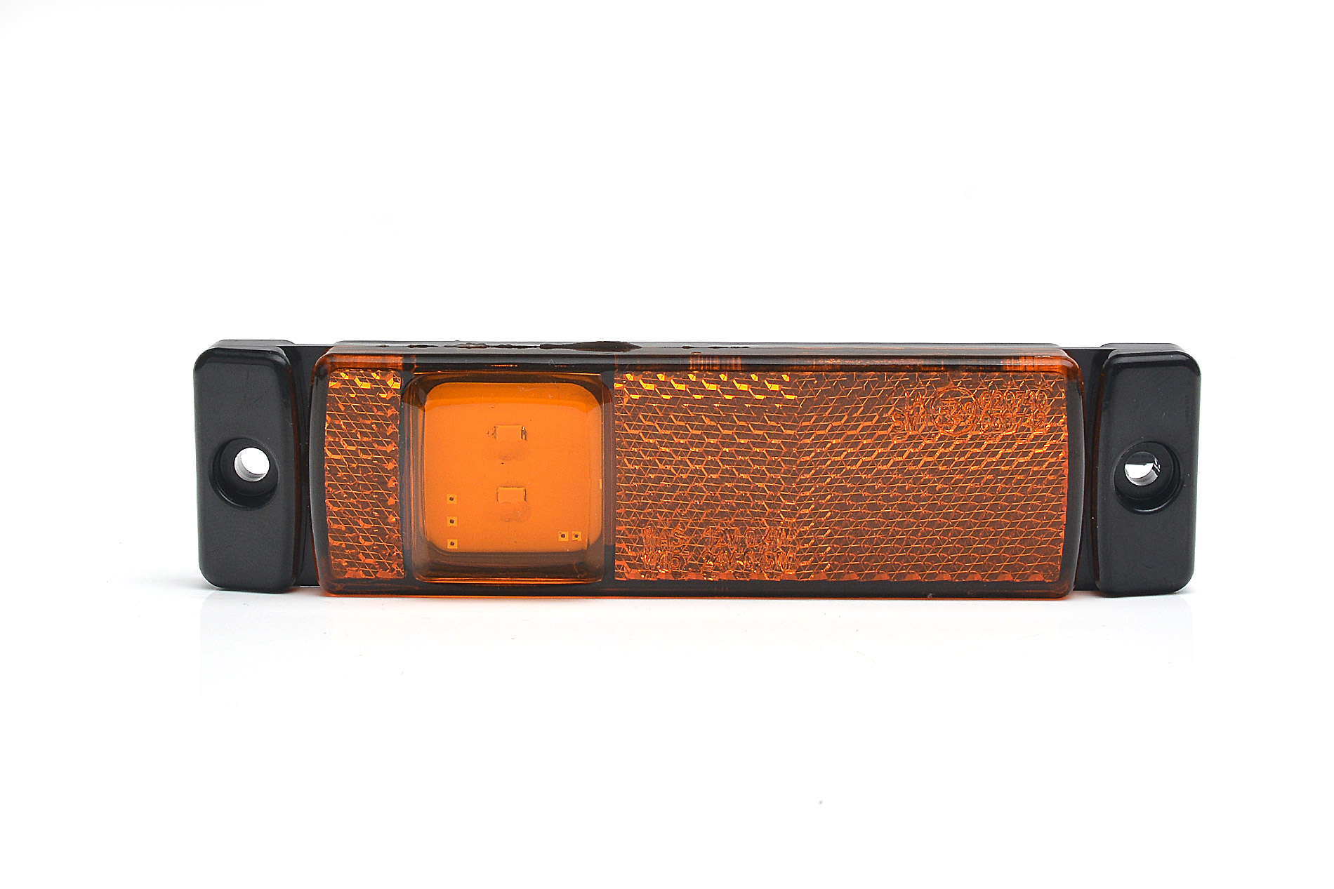 Lampa zespolona pozycyjna obrysowa boczna W45S 2 LED 12V/24V wodoodporna IP68 LED pomarańczowa z przewodem 35557