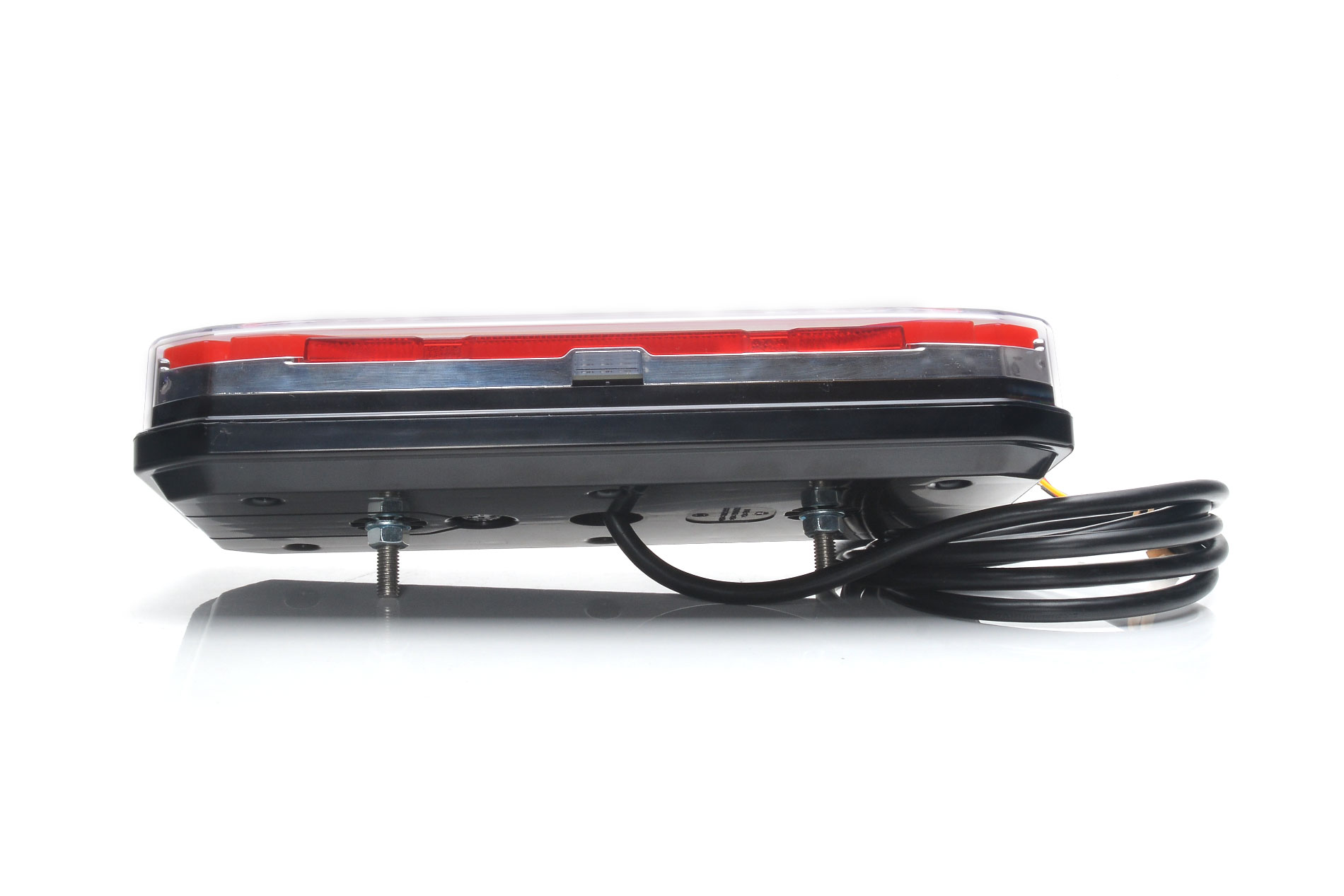 Lampa zespolona tylna prostokątna W185DD LED 12V/24V wodoodporna IP68 LED kierunek pływający neon prawa - lewa uniwersalna z przewodem 35565