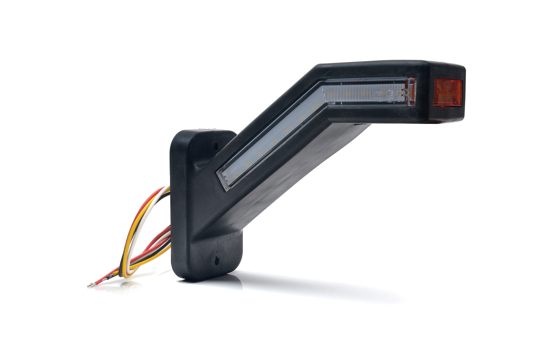 Lampa zespolona obrysowa kątowa trójstronna W168.8DD LED 12V/24V wodoodporna IP66/68 światło stop neon lewa 35573