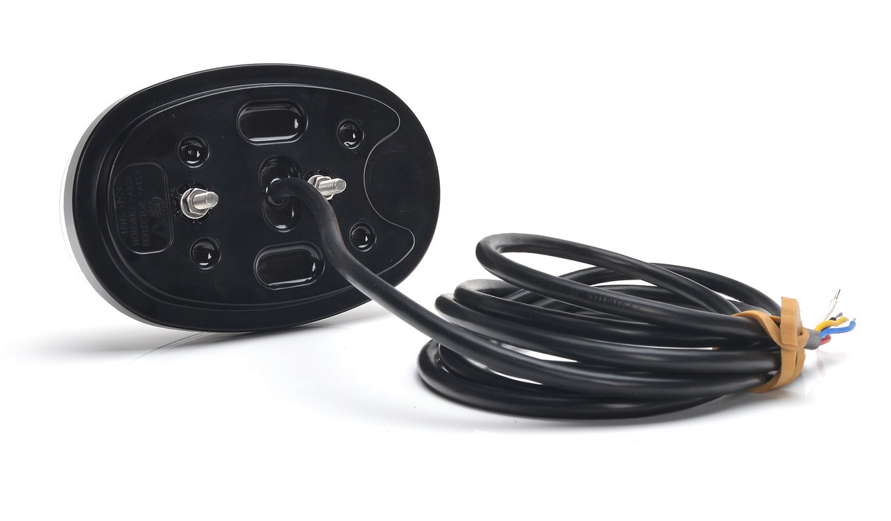Lampa zespolona przednia elipsa W206 uniwersalna prawa-lewa LED 12V/24V wodoodporna IP66/68 neon 36552