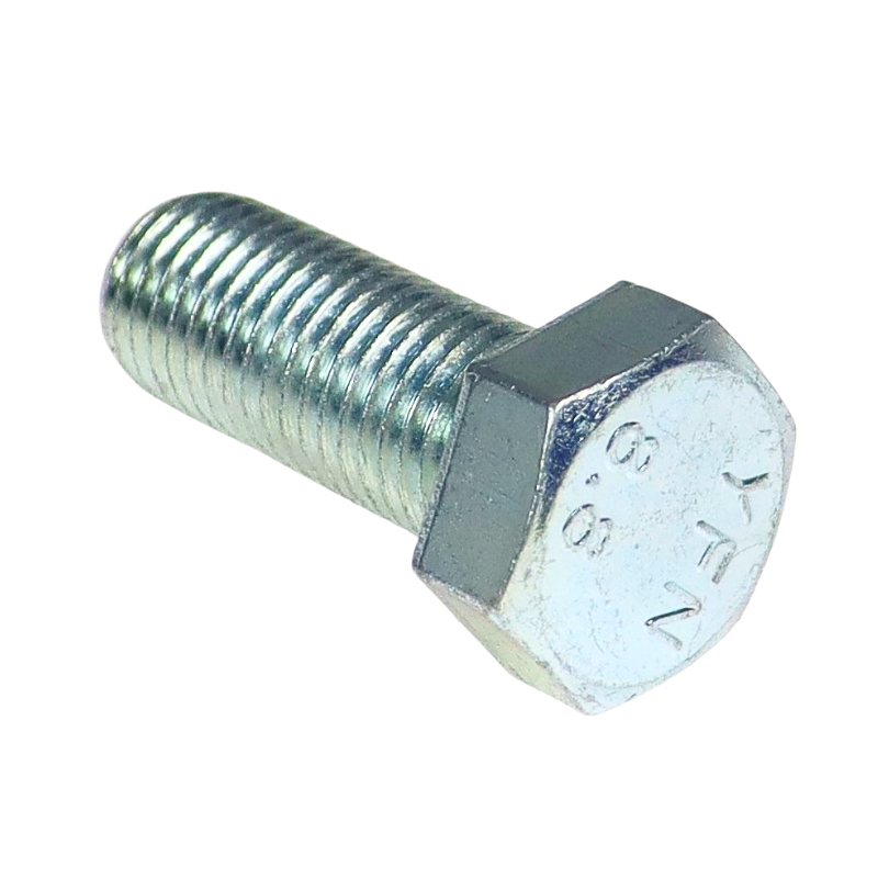 Śruba z łbem 6-kątnym pełny gwint M16x40 kl.8.8 DIN933 ocynk biały 37517