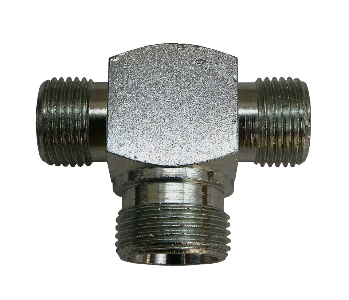 Złącze hydrauliczne trójnik M18x1,5 - M22x1,5 - M18x1,5 12L/15L/12L 38167