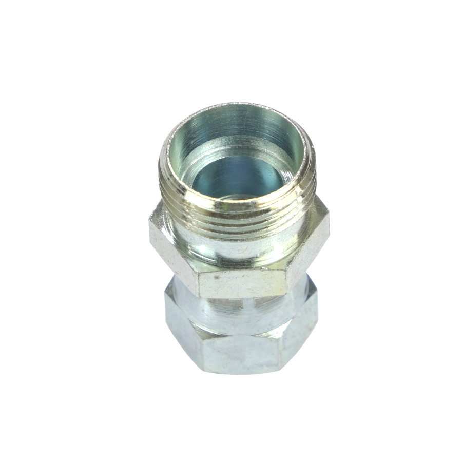 Złącze hydrauliczne proste AB M16x1,5 - M22x1,5 10L/15L stożek starego typu bez oringu 38187