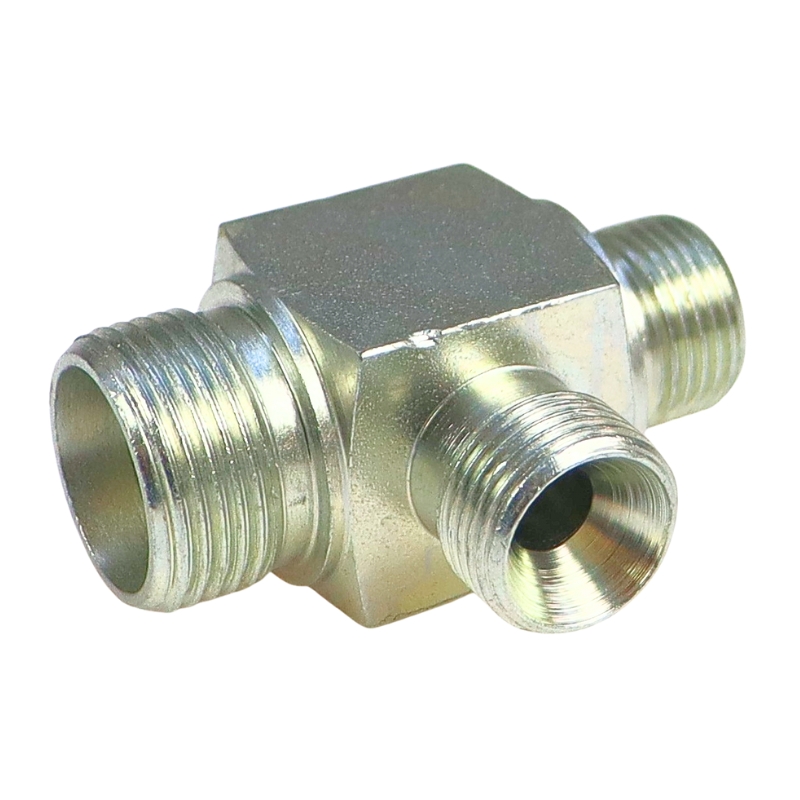 Złącze hydrauliczne trójnik 3/8" - 3/8" - M22x1,5 15L 38289