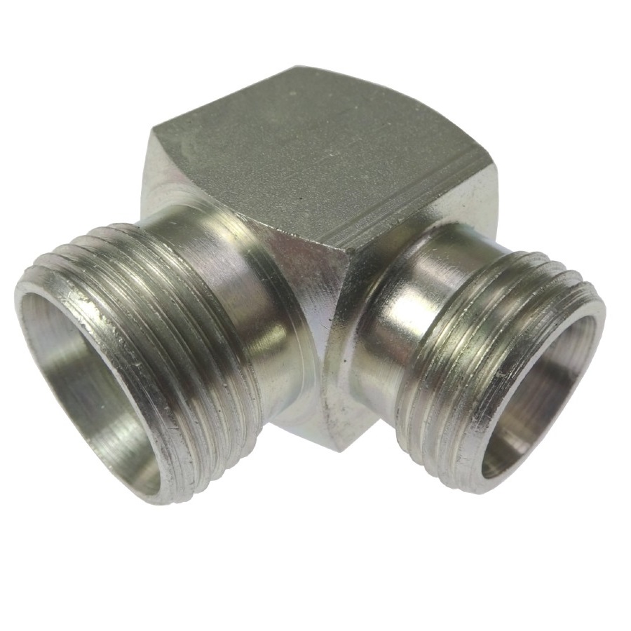 Złącze hydrauliczne kolanko 90 BB M30x2 - M27x2 22L/18L 38319