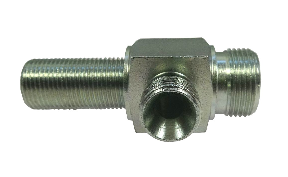 Złącze hydrauliczne trójnik 3/8" grodziowy M22x1,5 15L 38400