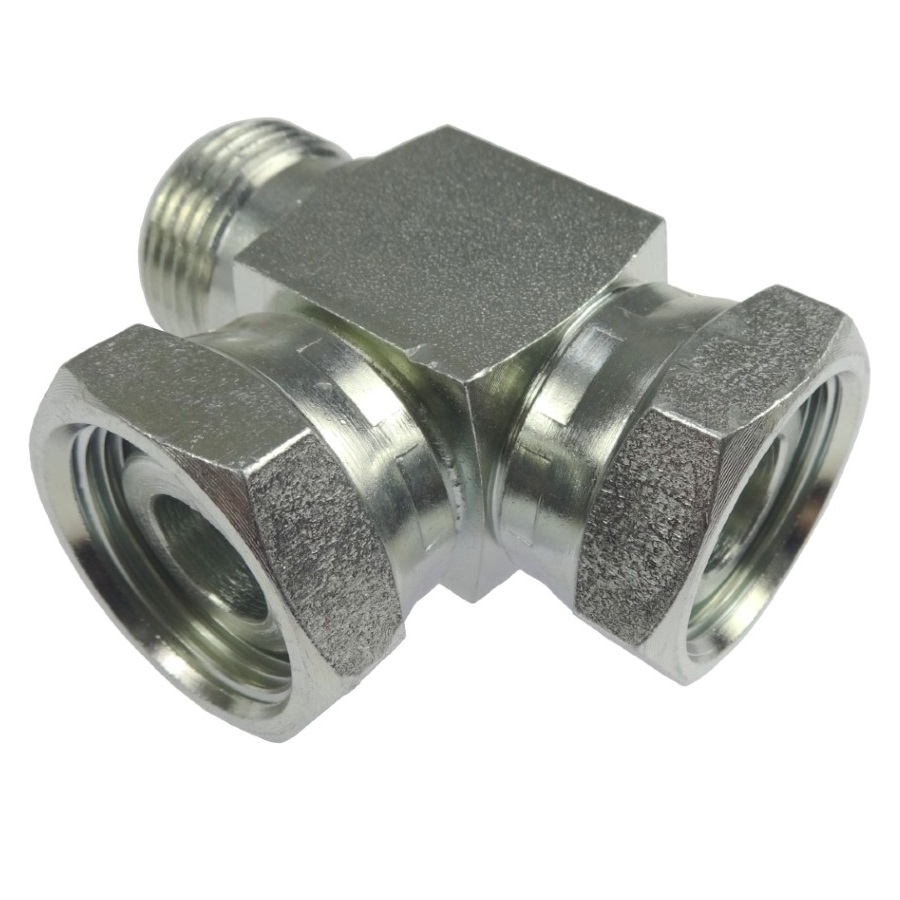 Złącze - złączka hydrauliczna - trójnik AAB M30x2 22L stożki starego typu bez oringu 38473