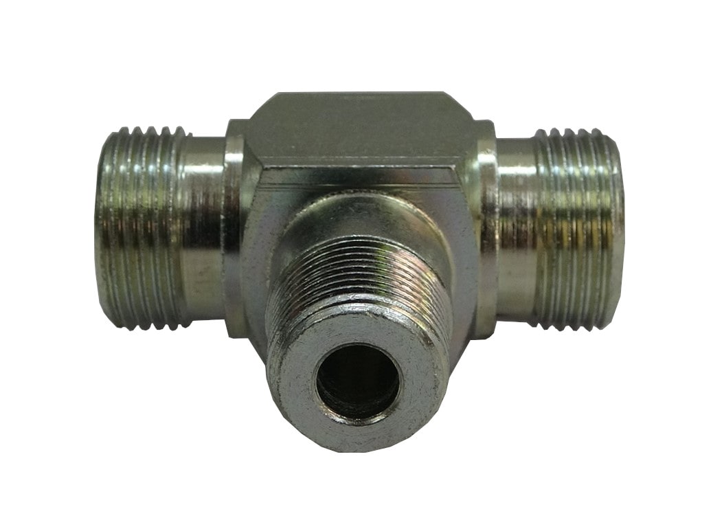 Złącze hydrauliczne trójnik M22x1,5 3/8" M22x1,5 38599