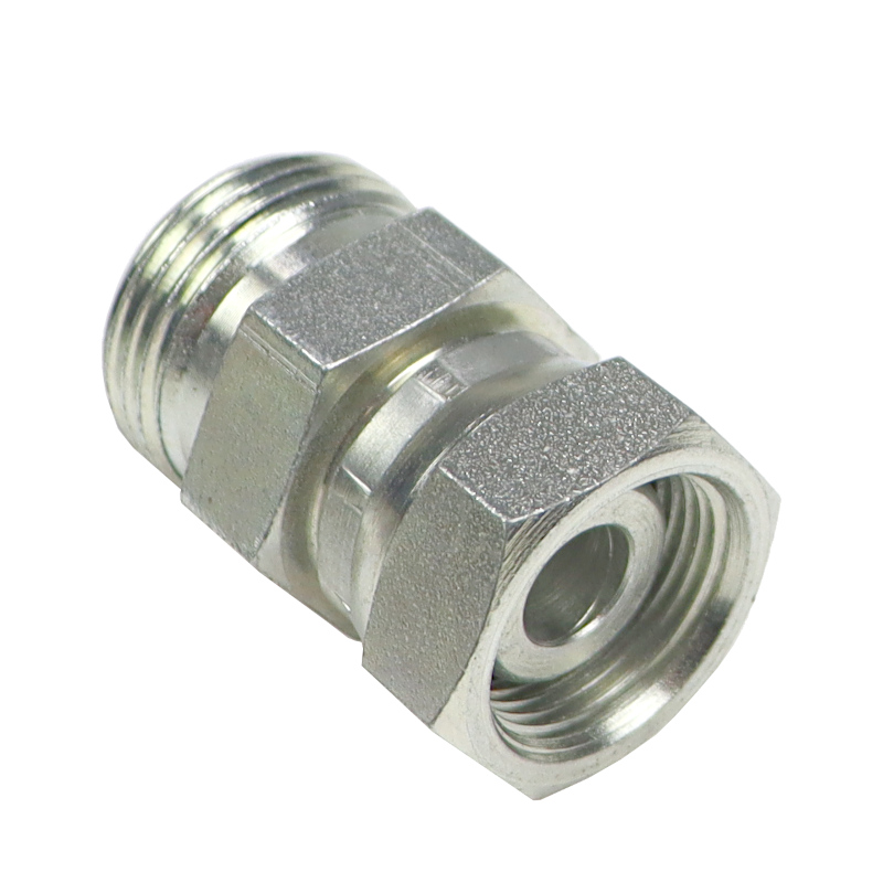 Złącze hydrauliczne proste AB M22x1,5 - M27x2 15L/18L stożek starego typu bez oringu 38764