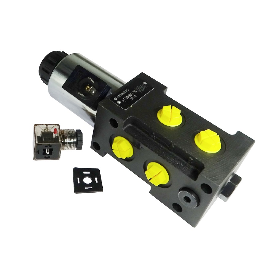 Dzielnik zawór elektrozawór kierunkowy elektromagnetyczny E12DVS6/2-80L G1/2" 12V 80L ARCHIMEDES 41813