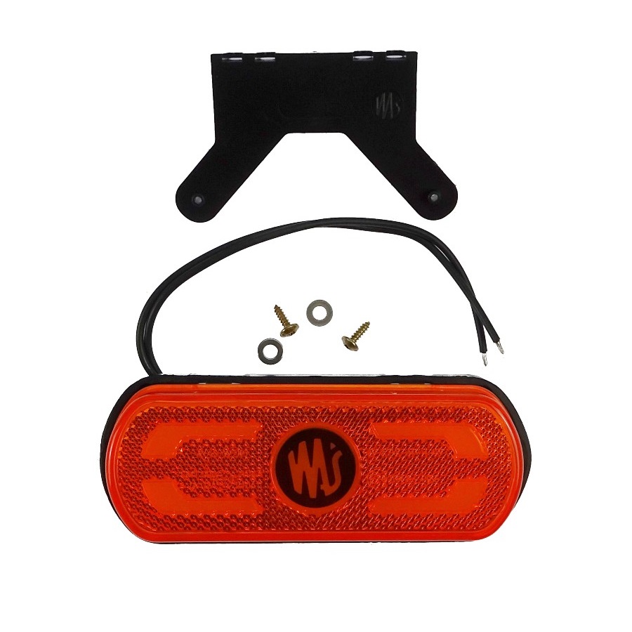 Lampa zespolona obrysowa pozycyjna i kierunku jazdy W240 12V/24V LED z funkcją rzucania światła na podłoże obrys pojazdu wodoodporna boczna pomarańczowa 42158