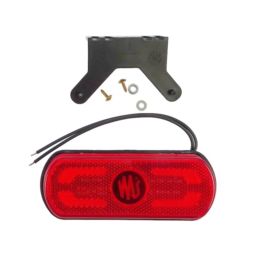 Lampa zespolona obrysowa pozycyjna i kierunku jazdy W240 12V/24V LED wodoodporna tylna czerwona 42159