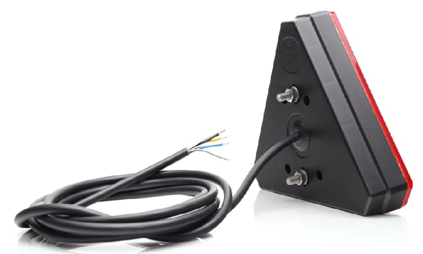 Lampa zespolona tylna 6-funkcyjna prawa W245DD 12V/24V LED wodoodporna bez oświetleniem tablicy rejestracyjnej z przewodem kierunek pływający neon 42320