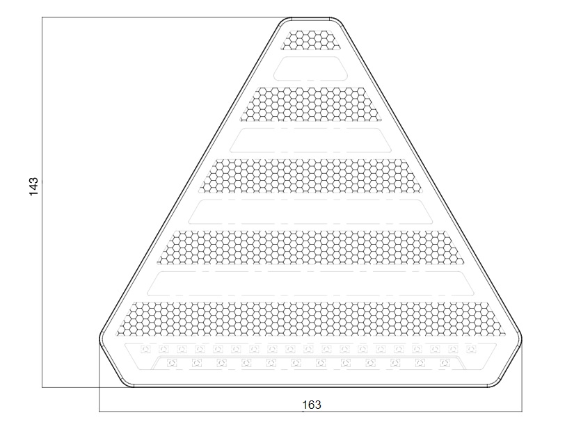 Lampa zespolona tylna 6-funkcyjna prawa W245DD 12V/24V LED wodoodporna bez oświetleniem tablicy rejestracyjnej z przewodem kierunek pływający neon 42320