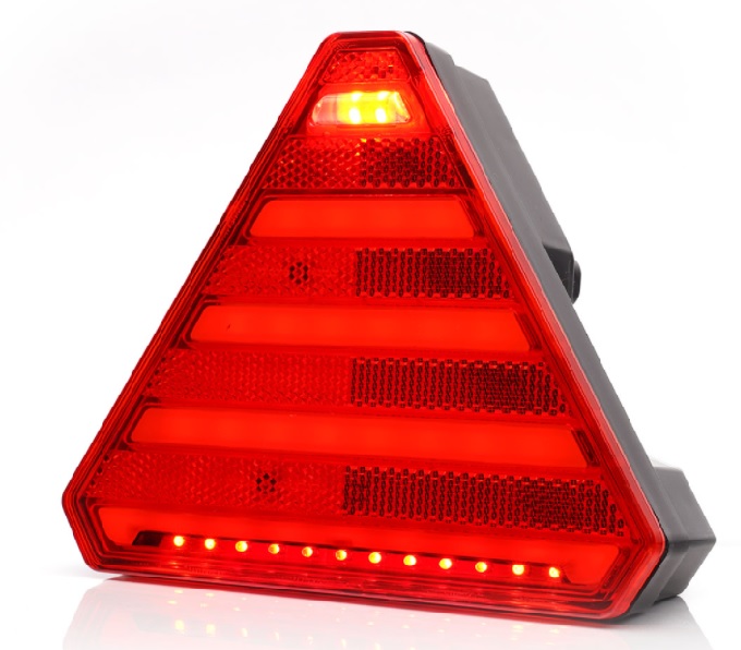 Lampa zespolona tylna 7-funkcyjna prawa W245 12V/24V LED wodoodporna z oświetleniem tablicy rejestracyjnej z przewodem neon 42399