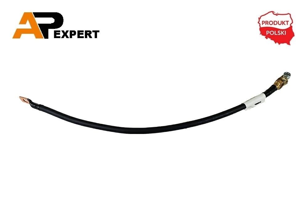 Przewód elektryczny minusowy 50cm klema/oczko M10 25mm2 KLEMA/OCZKO M10 50