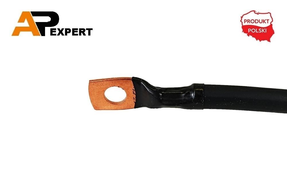 Przewód elektryczny minusowy 50cm klema/oczko M10 25mm2 KLEMA/OCZKO M10 50
