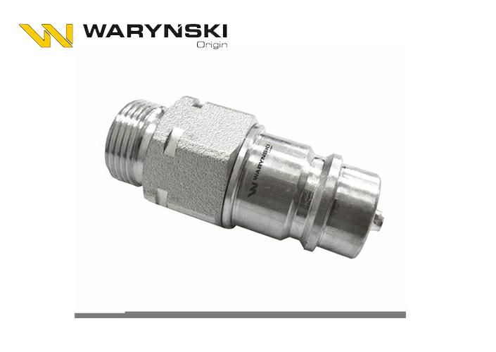 Szybkozłącze hydrauliczne wtyczka M22x1,5 gwint zewnętrzny Euro WIAM22SZ-WARYŃSKI