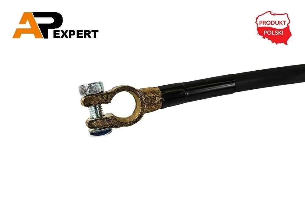 Przewód elektryczny minusowy 80cm klema/oczko M10 25mm2 KLEMA/OCZKO M10 80