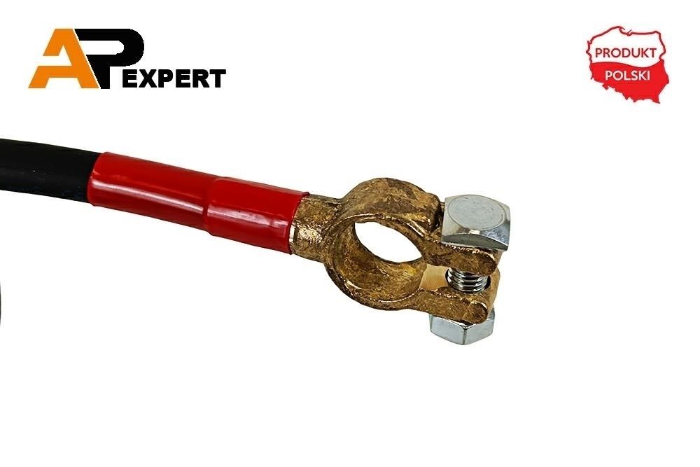 Przewód elektryczny plusowy 80cm klema/oczko M10 25mm2 KLEMA/OCZKO M10 80CM