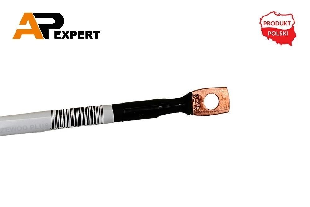 Przewód elektryczny plusowy 50cm klema/oczko M10 25mm2 KLEMA/OCZKO M10 50C
