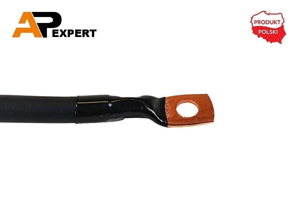 Przewód elektryczny minusowy 40cm klema/oczko M10 25mm2 KLEMA/OCZKO M10 40