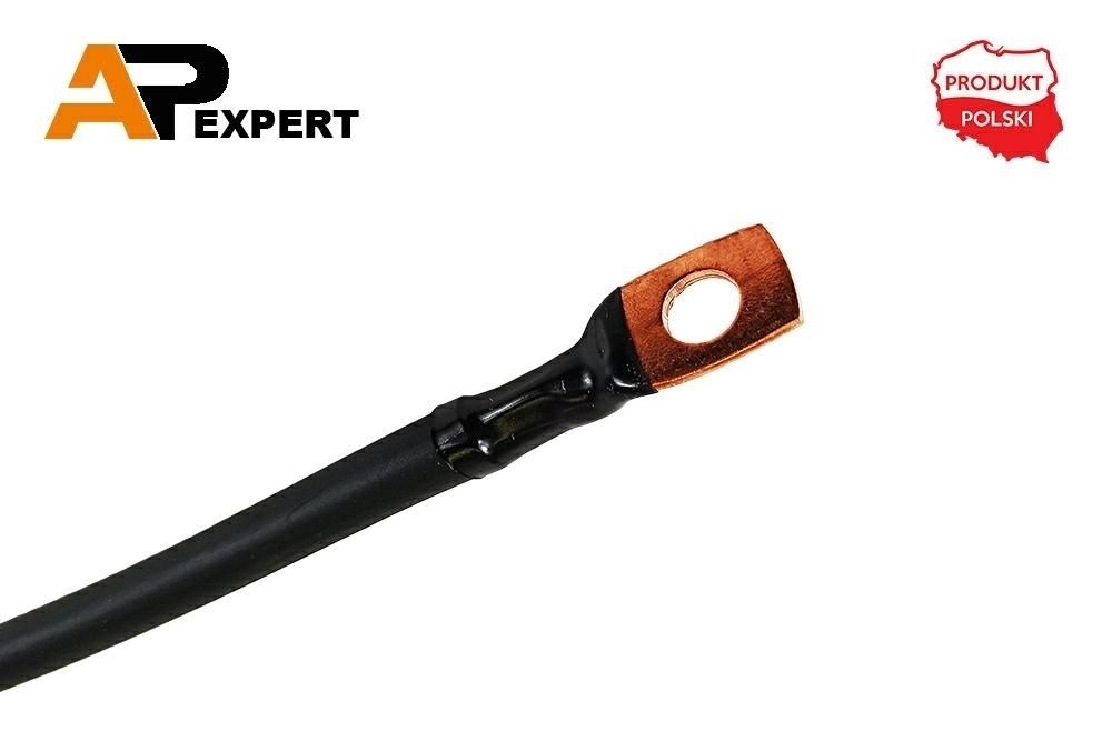 Przewód elektryczny plusowy 60cm klema/oczko M10 25mm2 KLEMA/OCZKO M10 60CM