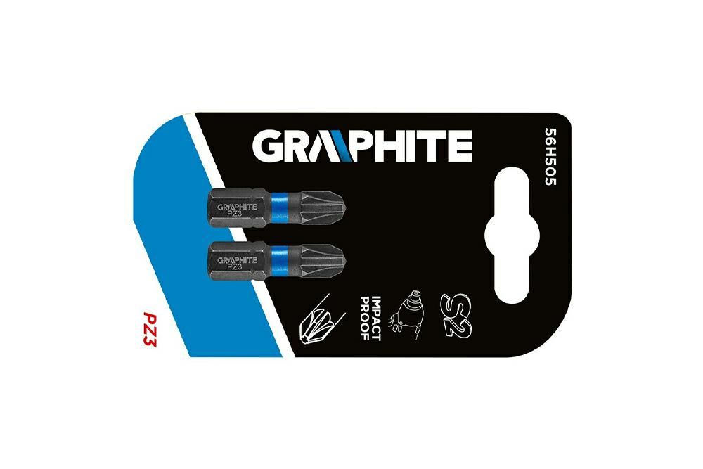 BITY UDAROWE PZ3 X 25 MM 2SZT GRAPHITE