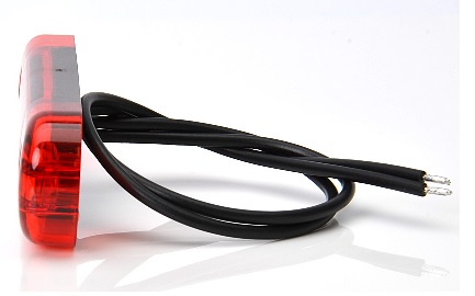 Lampa pozycyjna tylna W97.1 LED 12/24V czerwona uniwersalna wodoodporna z przewodem 24214