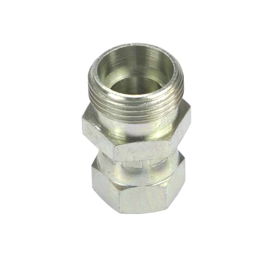 Złącze hydrauliczne proste AB M16x1,5 - M22x1,5 10L/15L stożek starego typu bez oringu 38188