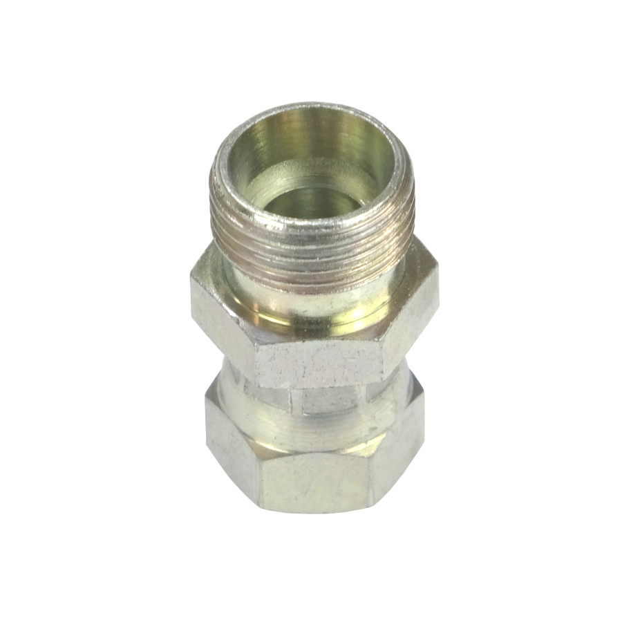 Złącze hydrauliczne proste AB M14x1,5 - M18x1,5 8L/12L stożki starego typu bez oringu 38197