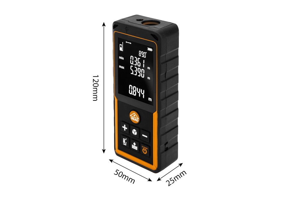 Dalmierz laserowy zasięg 80m IP54 75-208