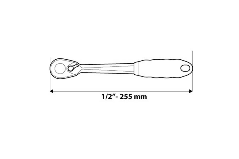 Grzechotka 1/2" 255 mm 08-520