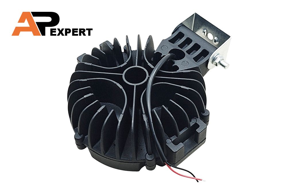 HALOGEN ROBOCZY OKRĄGŁY LED LAMPA ROBOCZA HC 51W BLACK-CZARNY