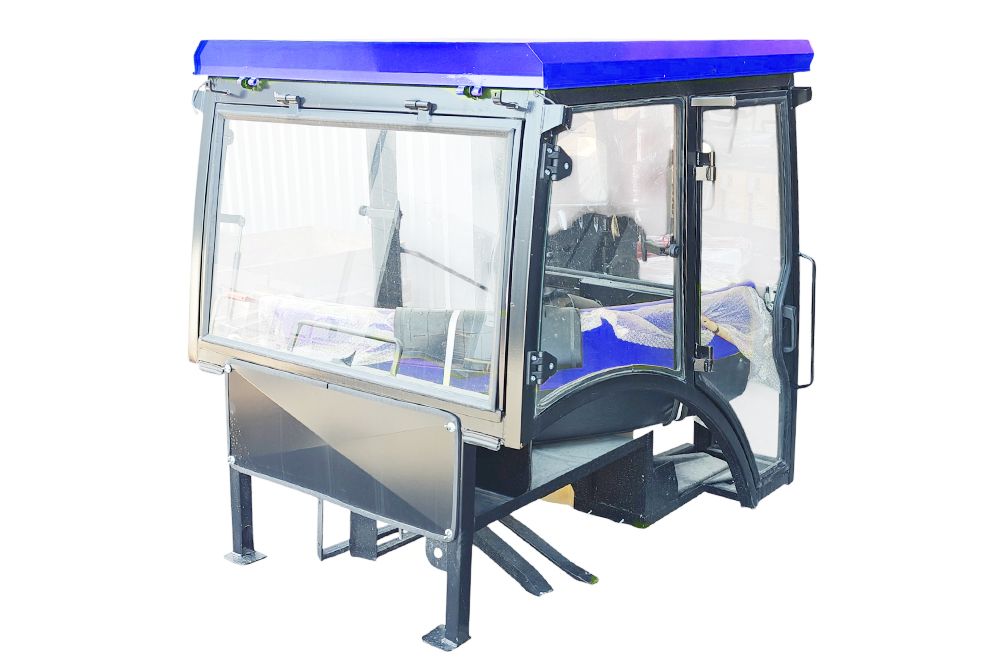Kabina MTZ-80 Polska uchylne szyby Lux niebieska 806700010-PL-LUX