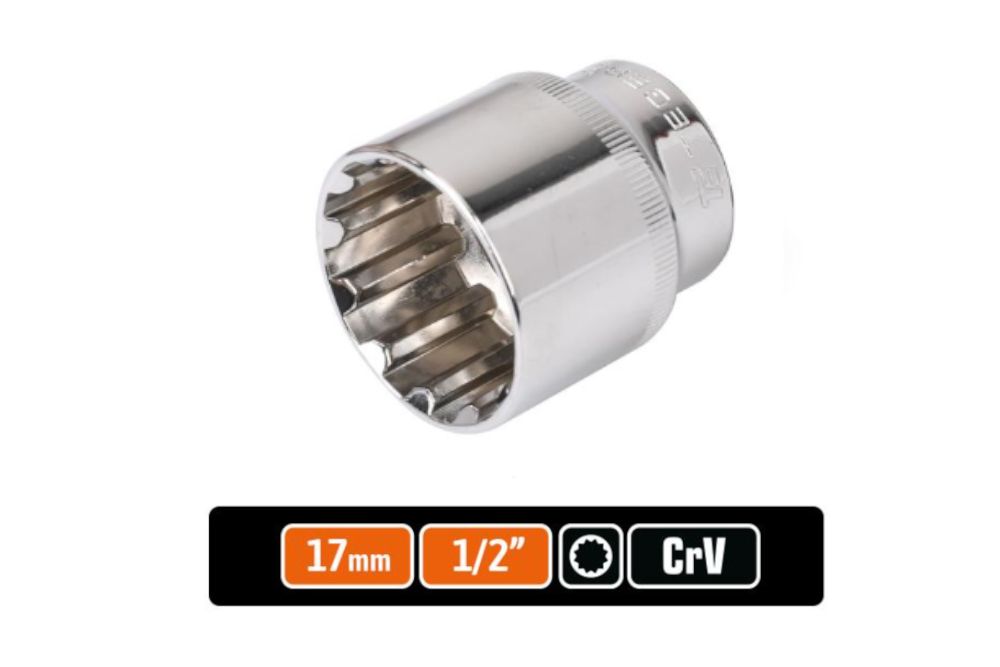 Klucz nasadowy dwunastokątny 1/2'' 17mm Teger T-W-KND110