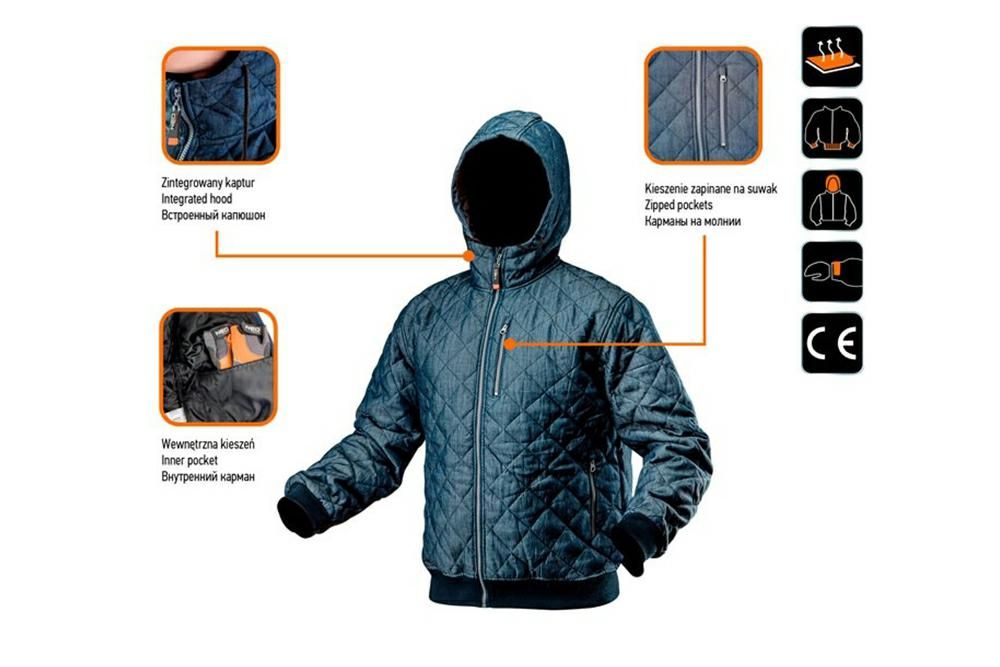 Kurtka robocza pikowana rozmiar XXXL 81-554-XXXL