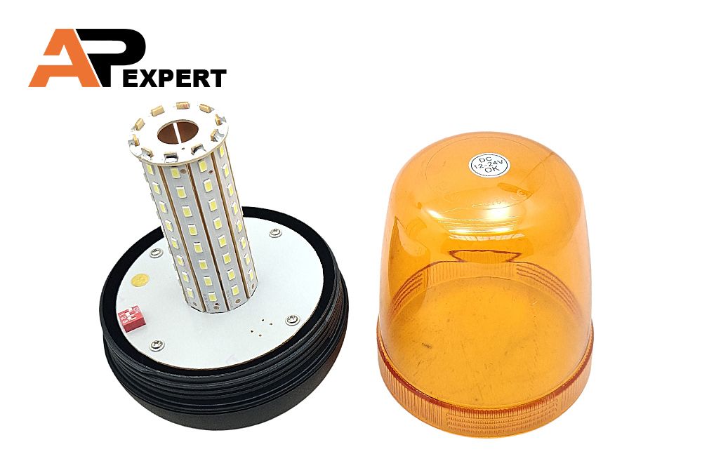 LAMPA OSTRZEGAWCZA ,,KOGUT`` LED 12-24V UCHWYT SZTYWNY ZAMIENNIK AGH810CB