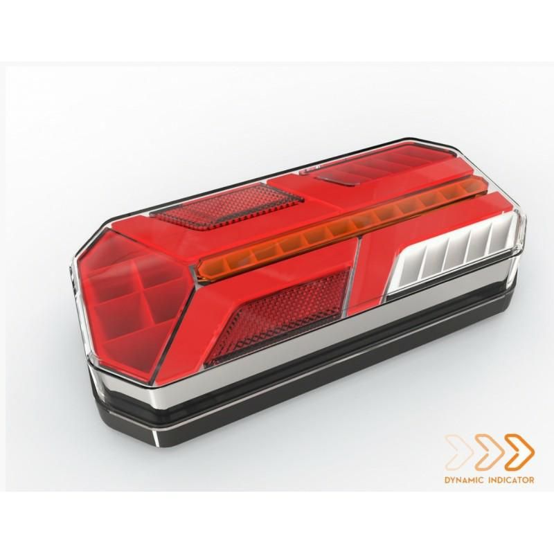 LAMPA TYLNA LED NEON DYNAMIC PRAWA 12/24V