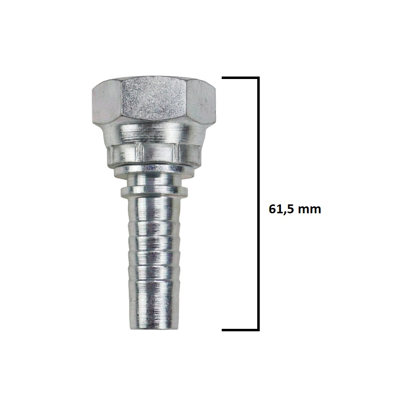 Zakucie hydrauliczne - końcówka prosta DKR DN12 1/2" BSP 6044.1300 20240