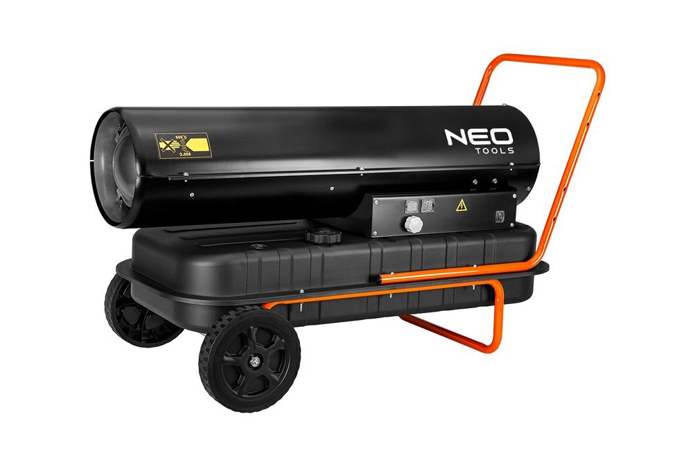 NAGRZEWNICA OLEJOWA 50KW ZBIORNIK 50L KÓŁKA