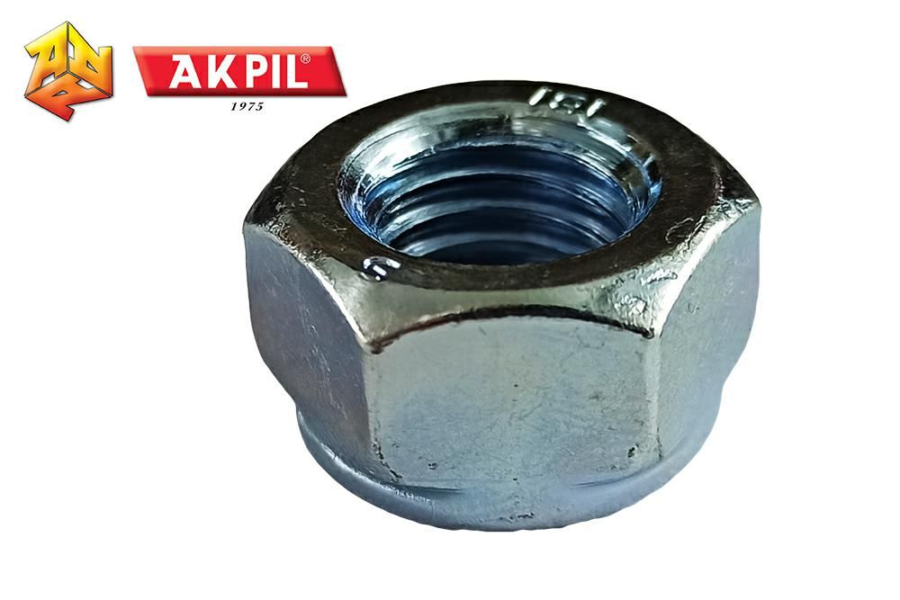 Nakretka M12 z wkladka teflonowa ocynk Akpil M12TEFLON7774AKPIL