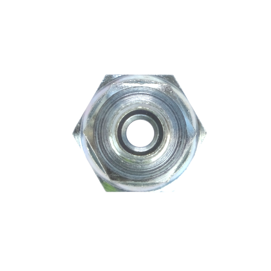 Złącze hydrauliczne proste AB M22x1,5 - M14x1,5 15L/8L stożek starego typu bez oringu 38163