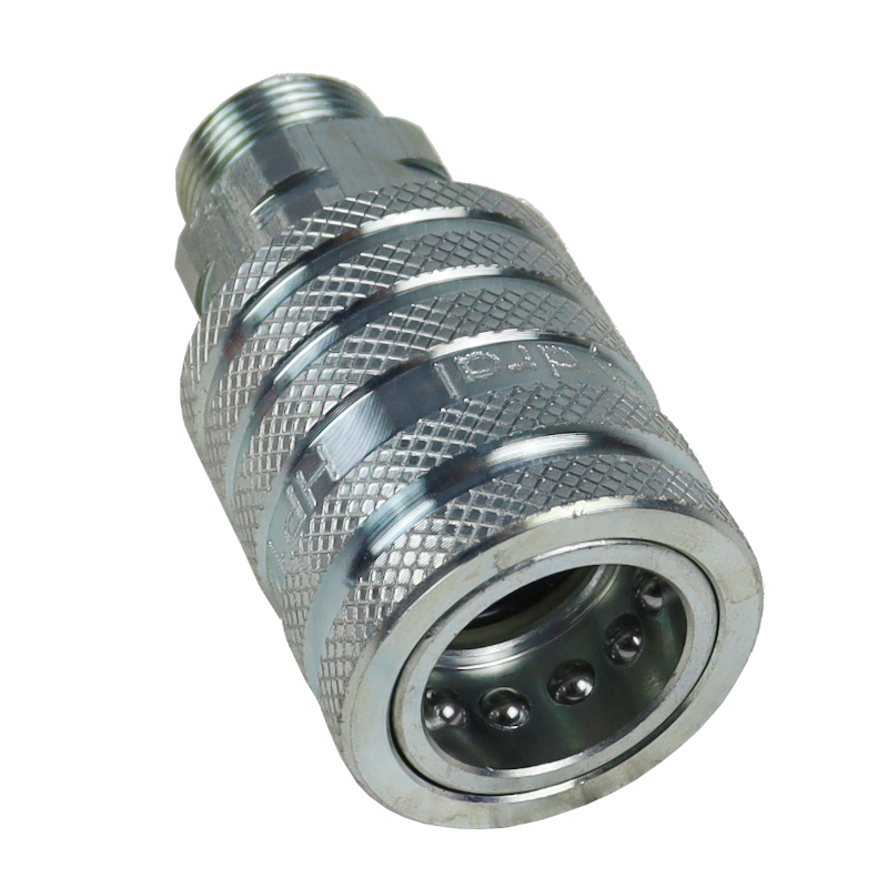 Szybkozłącze hydrauliczne gniazdo M22x1.5 gwint zewnętrzny EURO PUSH-PULL (9100822G) (ISO 7241-A) HYDRAL PREMIUM 42254
