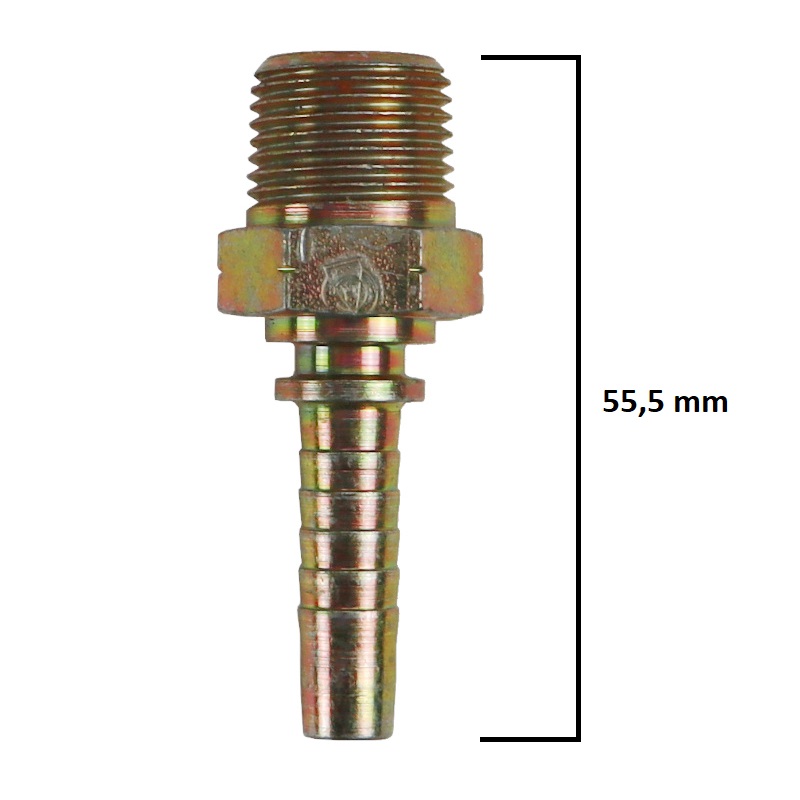 Zakucie hydrauliczne - końcówka AGN DN8 gwint zewnętrzny NPTF 3/8" 46046