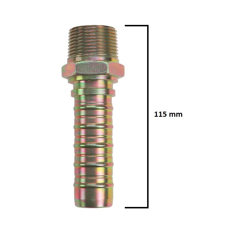 Zakucie hydrauliczne - końcówka AGN DN25 gwint zewnętrzny NPTF 1" stożek 60 stopni 46058