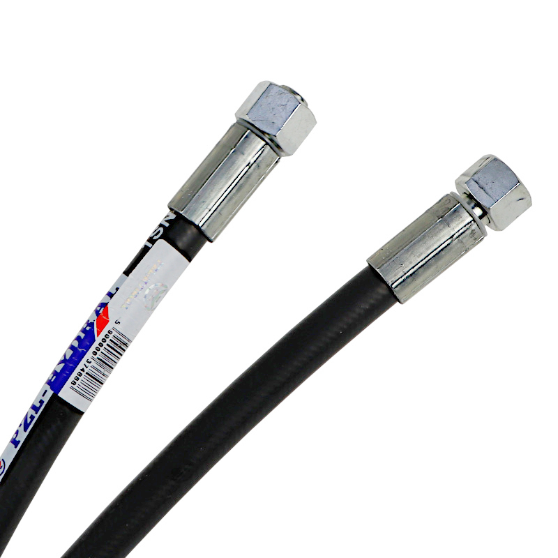 Przewód wąż hydrauliczny gwint M18x1,5 proste L-740mm DN10-1SN 18MPa PZL HYDRAL 46223
