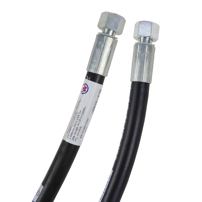 Przewód wąż hydrauliczny 330 bar gwint M18x1,5 proste L-850mm DN10-2SN Tur 33MPa PZL HYDRAL 46226